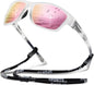 suoso Polarized Sports Sunglasses for Men: UV400 Protection Glasses Womens Wrap Around Goggles for Driving Fishing
